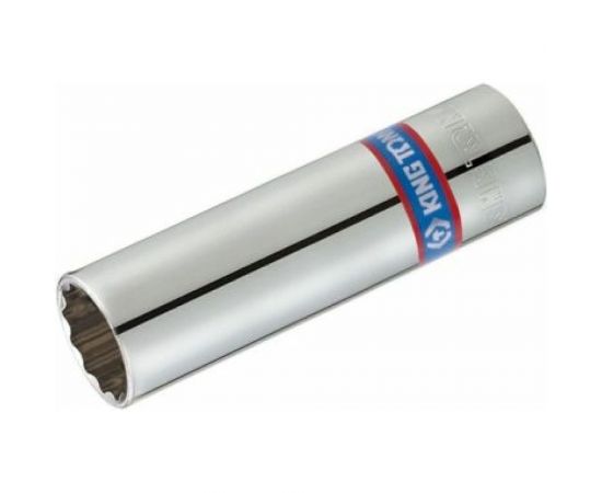 Головка для свечей зажигания (12 граней, 14 мм, 1/2"", резиновый фиксатор) KING TONY 463014RC – изображение 3