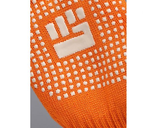 Плотные трикотажные перчатки Фабрика перчаток, с ПВХ, 10 класс, 6 нитей, оранжевые, р.L 6-10-2С-ОР-(L) – изображение 3