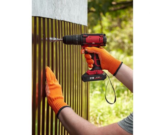 Плотные трикотажные перчатки Фабрика перчаток, с ПВХ, 10 класс, 6 нитей, оранжевые, р.L 6-10-2С-ОР-(L) – изображение 2