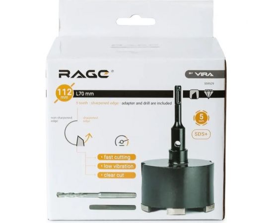 Коронка алмазная по бетону 112 мм rage by VIRA 559529 – изображение 9