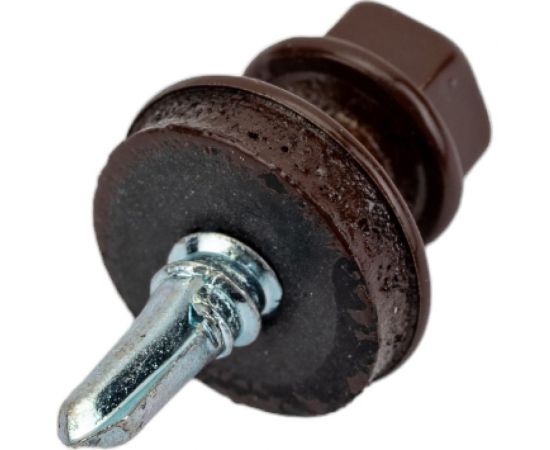 Саморез Невский Крепеж КР RAL 8017 коричневый, св., 4,8x19, 32 шт. 931416 