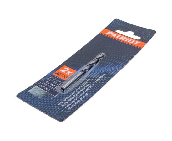 Сверло по дереву спиральное W-образная заточка 3 мм EDGE by PATRIOT 815010070 – изображение 4