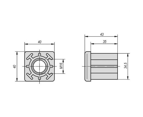Заглушка для труб с резьбой KIPP K0430.164030 – изображение 2