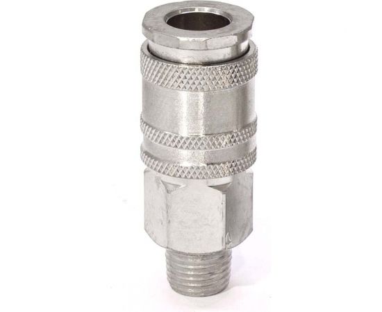 Пневморозетка быстроразъёмная универсальная с наружной резьбой 1/4" М PI TOOLS 6903 