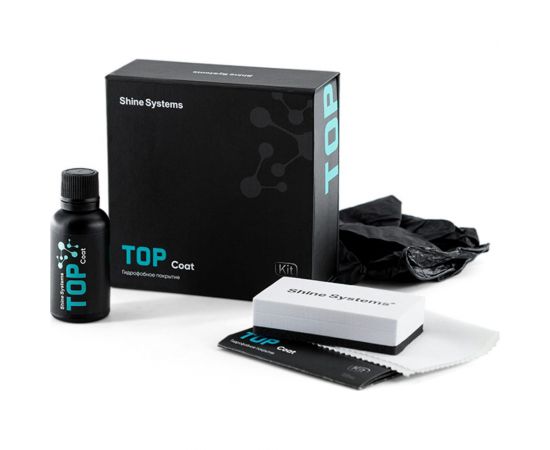 Гидрофобное керамическое покрытие для кузова Shine systems TOP Coat, 30 мл (набор) SS479 