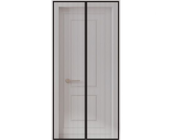 Москитная дверная сетка на магнитах DASWERK 100x210 см, антимоскитная, черная 607985 