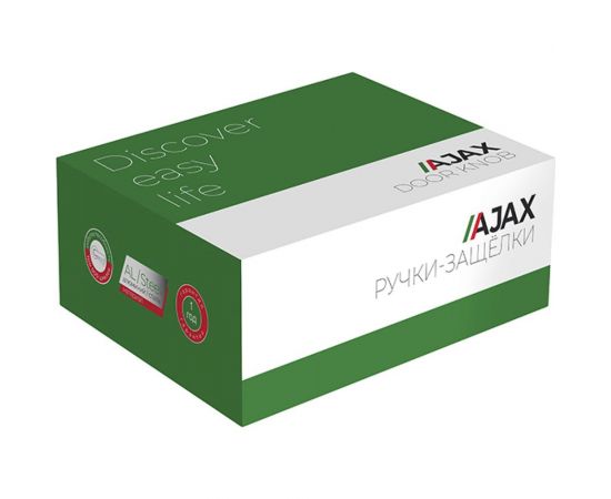 Ручка защелка Ajax 6010 BL-E (кл./фик.) черный 44517 – изображение 2