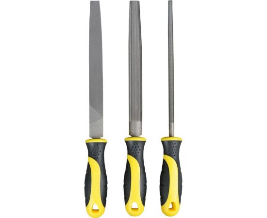 Набор напильников 3 предмета, насечка №2, 200 мм Berger BG BG1296 – изображение 5