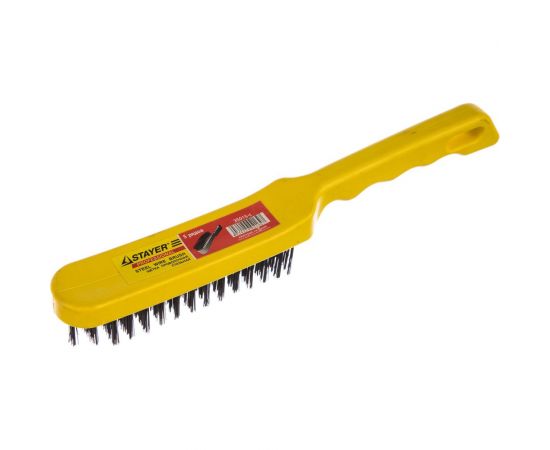 Проволочная стальная щетка, 5 рядов STAYER MASTER 35015-5 – изображение 3