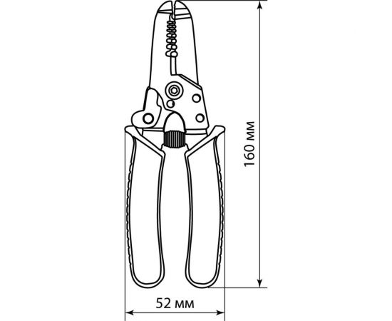 Клещи для снятия изоляции TDM МастерЭлектрик КИ-6, сечение зачищаемого провода 0,3-6 мм SQ1003-0110 – изображение 3