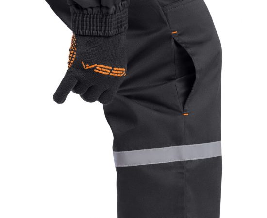 Мужской костюм ТЕХНОСЭЙФ ЕНИСЕЙ черный/оранжевый, р. 104-108/170-176 4687203157654 – изображение 2