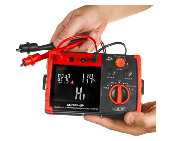 Измеритель сопротивления изоляции МЕГЕОН 13170 к0000038156 – изображение 8