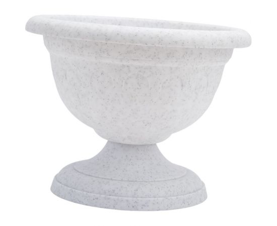 Низкий вазон Martika Колывань 0.6 л, диаметр 14 см, мрамор С142М 