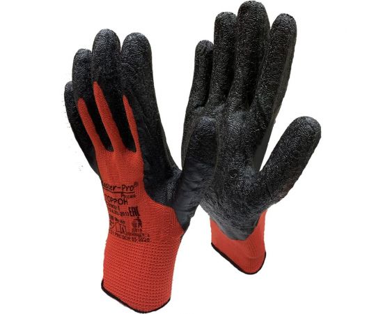 Рабочие нейлоновые перчатки Master-Pro® ТОРРОН с рельефным латексным покрытием, 1 пара 3513-NLA 