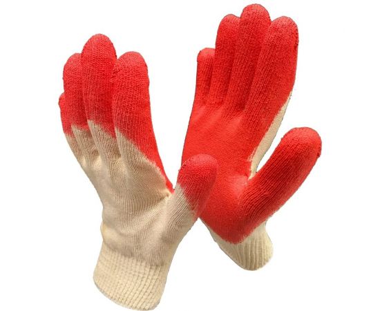 Рабочие перчатки Master-Pro® СТАНДАРТ-1Л, 10 пар, х/б с латексным покрытием 2513-CLA1-10 