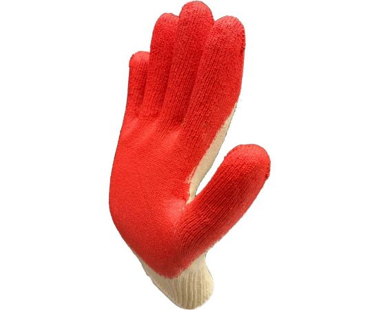 Рабочие перчатки Master-Pro® СТАНДАРТ-1Л, 10 пар, х/б с латексным покрытием 2513-CLA1-10 – изображение 2