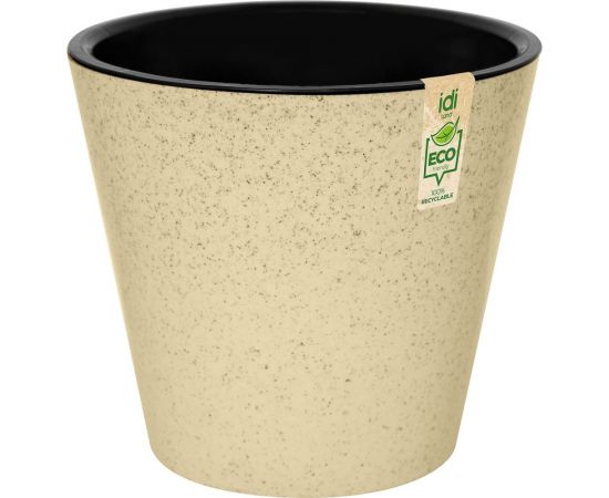 Горшок для цветов Idiland Pepper D 230 мм, 5 л, с дренажной вставкой, светло-бежевый 221606625/01 – изображение 4