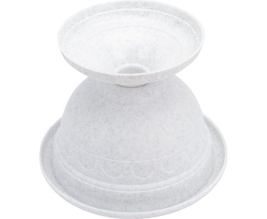 Низкий вазон Martika Колывань 0.6 л, диаметр 14 см, мрамор С142М – изображение 4