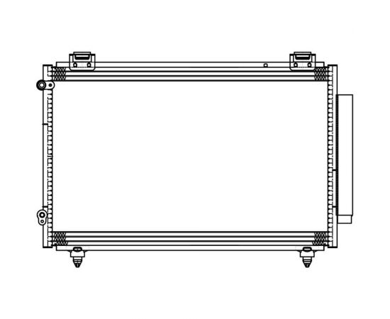 Радиатор кондиционера для автомобилей Emgrand EC7 /Lifan X60 LUZAR LRAC 3013 – изображение 2