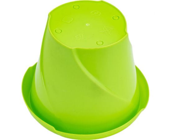 Кашпо Martika Флориана с поддонником, 0.3 л, диам. 100 мм, салатовое С383САЛ – изображение 4