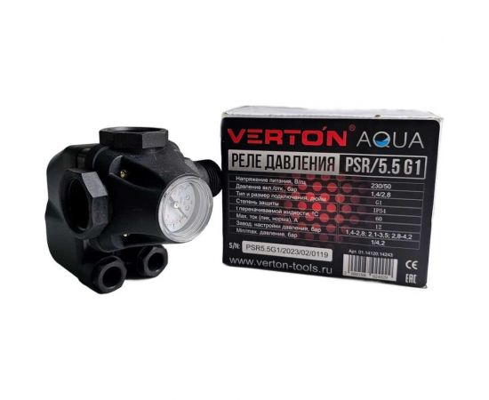 Реле давления AQUA PSR/5 5 G1 (рабочее давление 1.4-2.8 бар, максимальное давление 4.2 бар, максимальный ток 12А) VERTON 01.14120.14243 – изображение 10