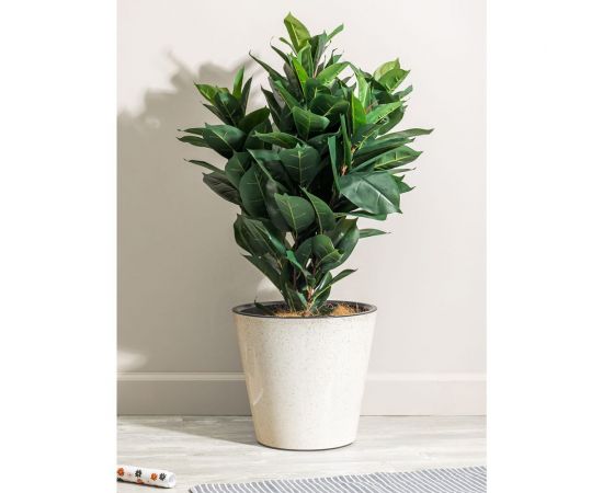 Горшок для цветов Idiland Pepper D 230 мм, 5 л, с дренажной вставкой, светло-бежевый 221606625/01 – изображение 2