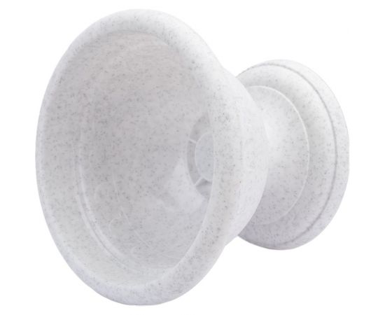 Низкий вазон Martika Колывань 0.6 л, диаметр 14 см, мрамор С142М – изображение 2