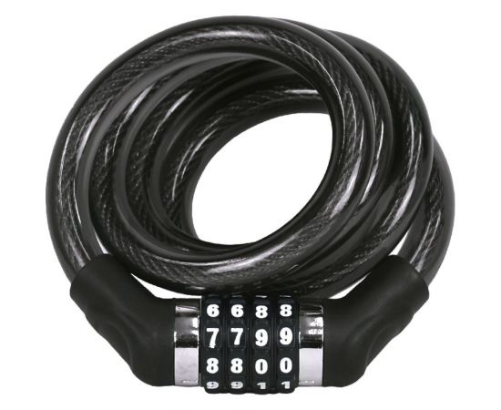 Противоугонный замок JOY KIE JK-102.707A 15 (120 см; трос 15 мм; в оплетке; кодовый; черный) H000008007 