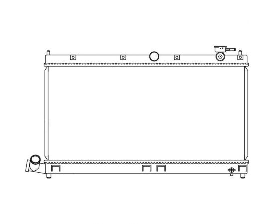 Радиатор охлаждения для автомобилей BYD F3 1.5i/1.6i MT LUZAR LRc 3014 – изображение 3