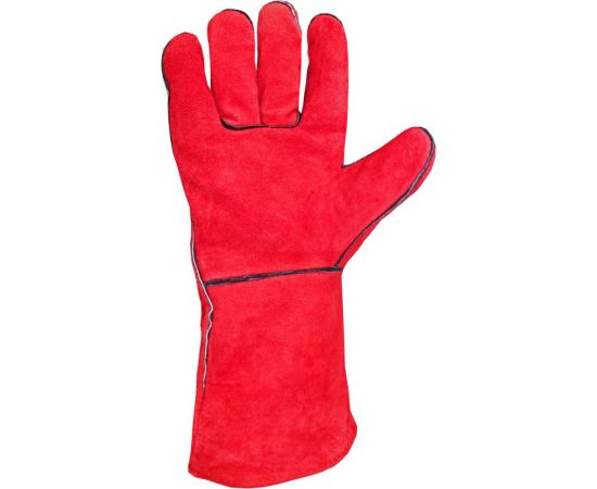 Спилковые пятипалые краги сварщика Optima ТРЭК HBW-035B – изображение 5