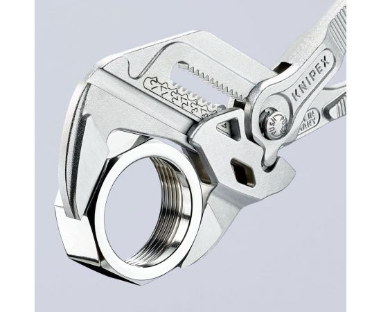 Переставные клещи-ключ Knipex 52 мм (2""), длина 250 мм, хром, 1К ручки, KN-8603250SB – изображение 8
