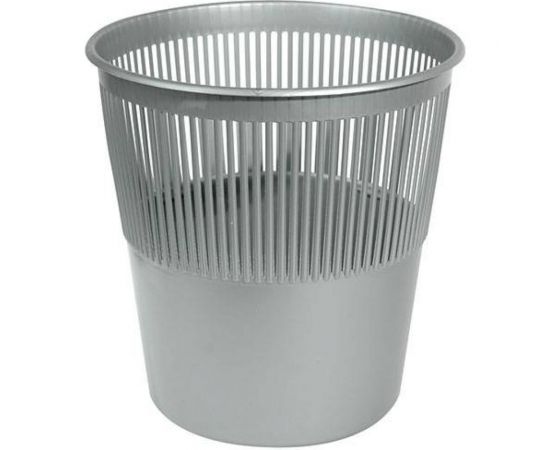 Корзина для бумаг INFORMAT 10 л, сетчатая, серый пластик WP10RG 