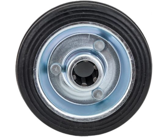 Колесо промышленное со стальным ободом, литой резиновой шиной и роликовым подшипником (D75 мм; 12 мм) Tech-Krep 127468 – изображение 2