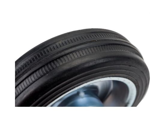 Колесо промышленное со стальным ободом, литой резиновой шиной и роликовым подшипником (D75 мм; 12 мм) Tech-Krep 127468 – изображение 3