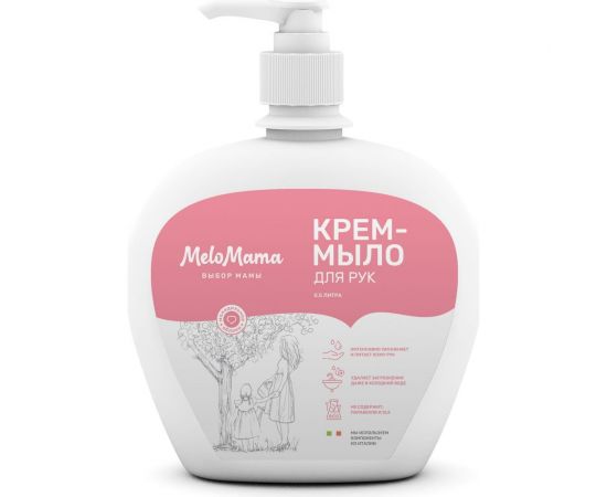 Крем-мыло для рук MeloMama Молодильное яблоко, 0,5 л 77081 