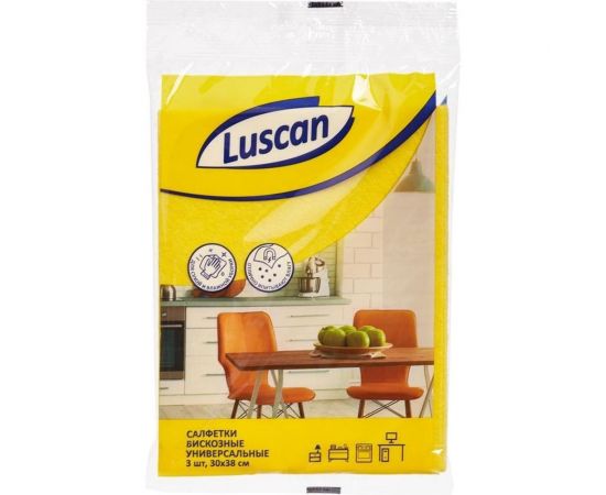 Салфетки Luscan Economy вискоза, 30x38 см, 3 шт 947433 – изображение 4