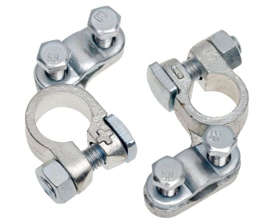 Клеммы АКБ в комплекте StartVOLT цинк 63мм под 2 винта М5 SBT 014 – изображение 3