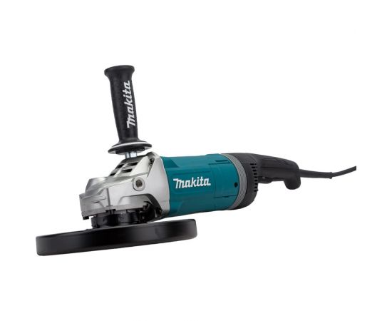 Угловая шлифовальная машина Makita 230 мм, 2700 Вт, 6600 об., плавн. пуск, антивиб рук., антирестарт, расцепляющая муфта, тормоз дв., суперфланец, 6.5 кг GA9080FX1 – изображение 5