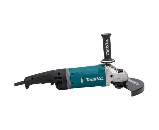 Угловая шлифовальная машина Makita 230 мм, 2700 Вт, 6600 об., плавн. пуск, антивиб рук., антирестарт, расцепляющая муфта, тормоз дв., суперфланец, 6.5 кг GA9080FX1 – изображение 4
