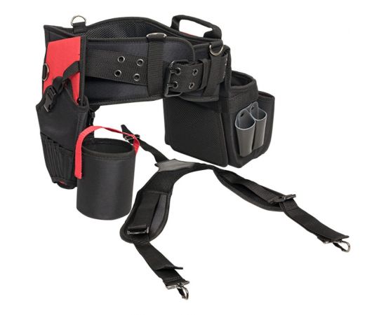 Пояс монтажника EKF с 3 сумками и разгрузочными ремнями C-15 – изображение 3