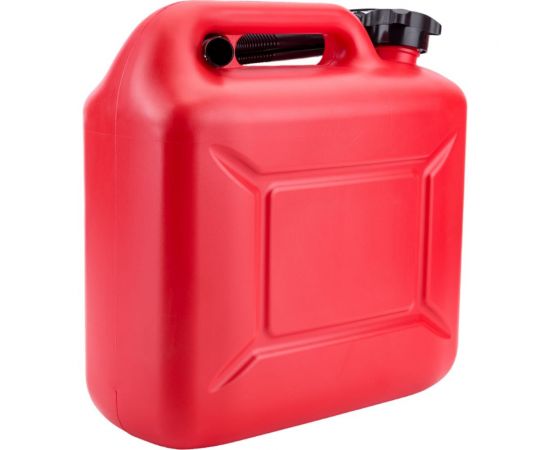 Канистра 10 л, красная для топлива в комплекте с крышкой и лейкой 3ton 55298 – изображение 3