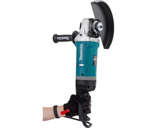 Угловая шлифовальная машина Makita 230 мм, 2700 Вт, 6600 об., плавн. пуск, антивиб рук., антирестарт, расцепляющая муфта, тормоз дв., суперфланец, 6.5 кг GA9080FX1 – изображение 2