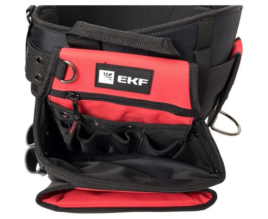 Пояс монтажника EKF с 3 сумками и разгрузочными ремнями C-15 – изображение 6