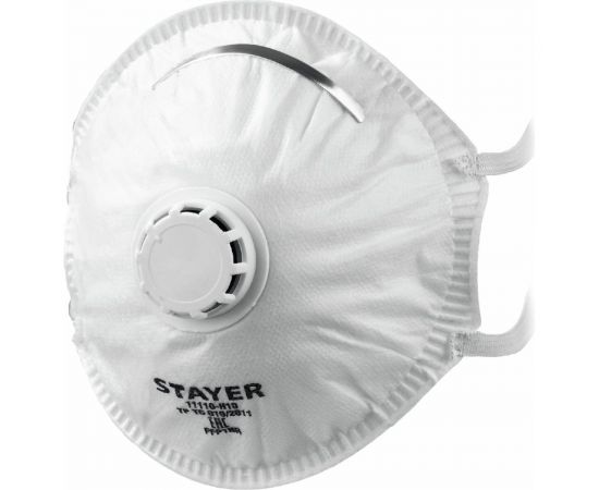 Коническая фильтрующая полумаска STAYER KV-99 FFP3 с клапаном 11110-3_z01 