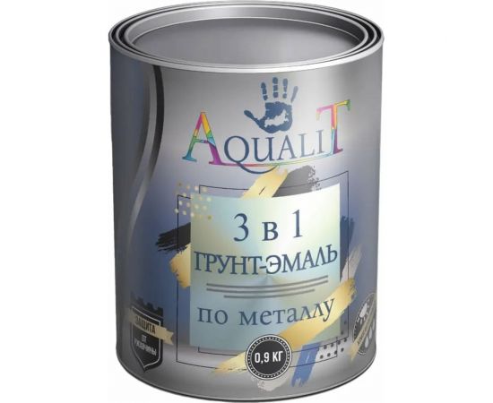 Грунт-эмаль Aqualit 3 в 1 желтая, 0.9 кг pvpsz019 