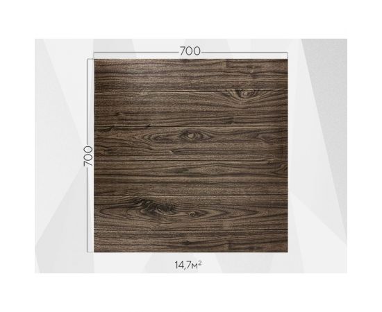 Самоклеящаяся панель Волшебная Палочка вспененный ПЭТ, 700x770 мм, Орех УТ000074917 – изображение 3