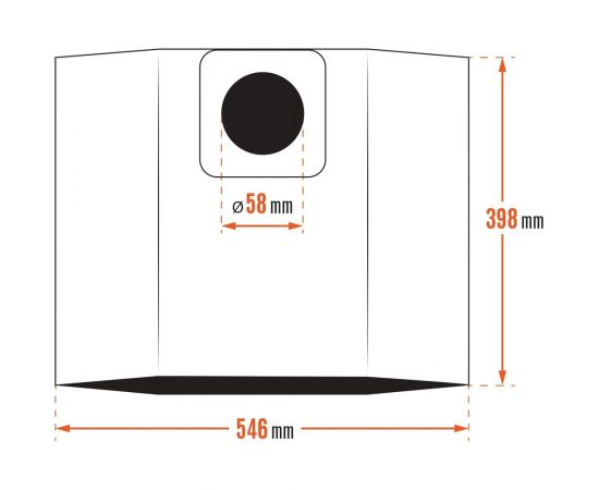 Фильтр-мешок бумажный 3 шт для DAVC 2514S/ DAVC 2516S DAEWOO DAVC 25PB – изображение 2