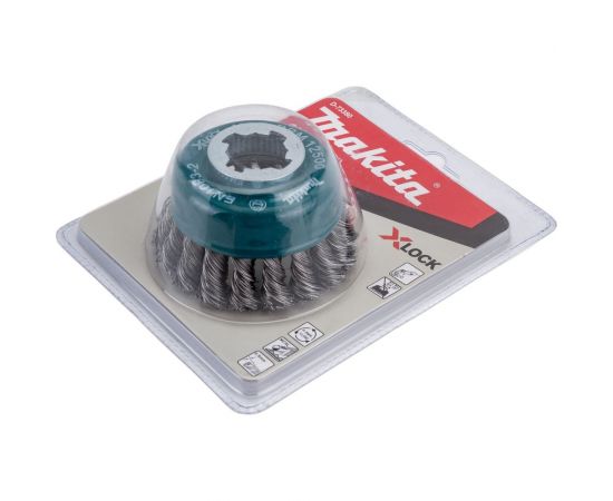 Щетка проволочная чашечная (80 мм; 0.5 мм; X-lock) Makita D-73380 – изображение 4