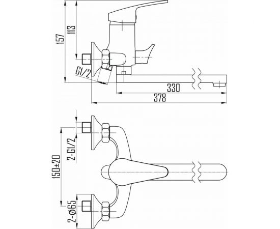 Смеситель для ванны DEVIDA ELSI DVL0323-05 – изображение 5