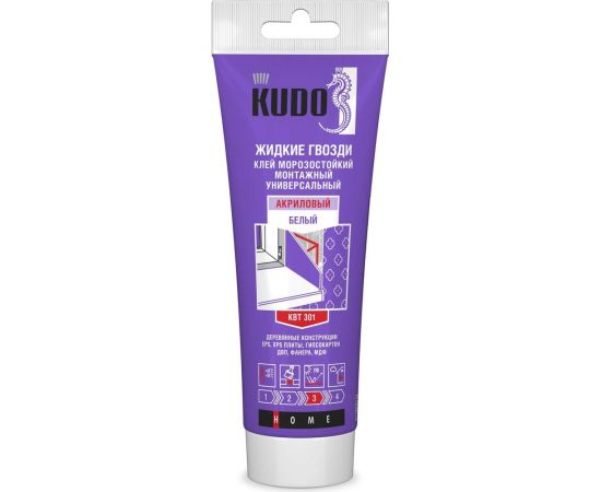 Монтажный клей на акриловой основе KUDO белый 200 мл KBT-301 